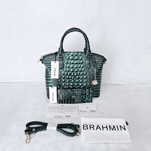NWT Brahmin ENCHANT SOLID Medium Duxbury w/Credit Card Wallet